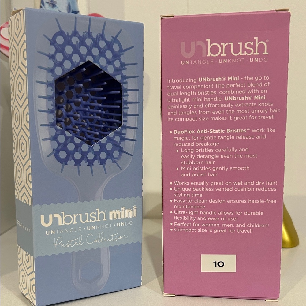 Ulta Beauty unbrush mini Pastel Collection Detangling Hair Brush - Picture 2 of 2